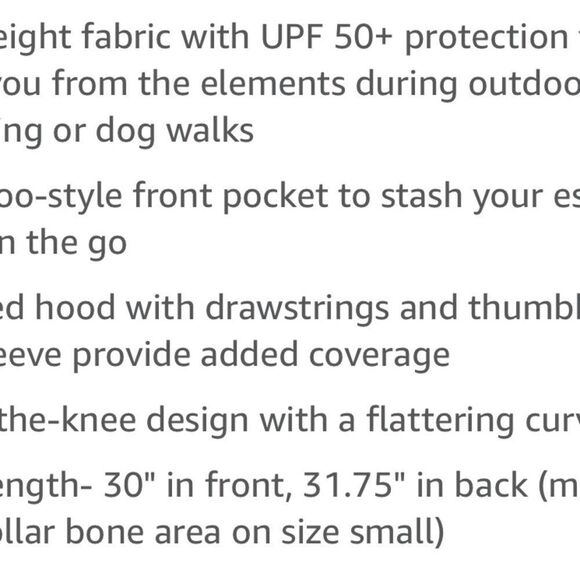 Avalanche Size Medium women's long sleeve UPF50 coverup sundress w/pockets - Picture 16 of 16